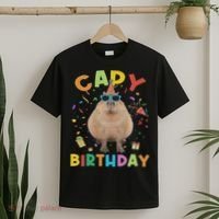 Capy Birthday Funny Capybara Animals Birthday T-Shirt thumb 2