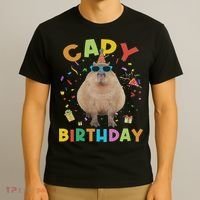 Capy Birthday Funny Capybara Animals Birthday T-Shirt thumb 3