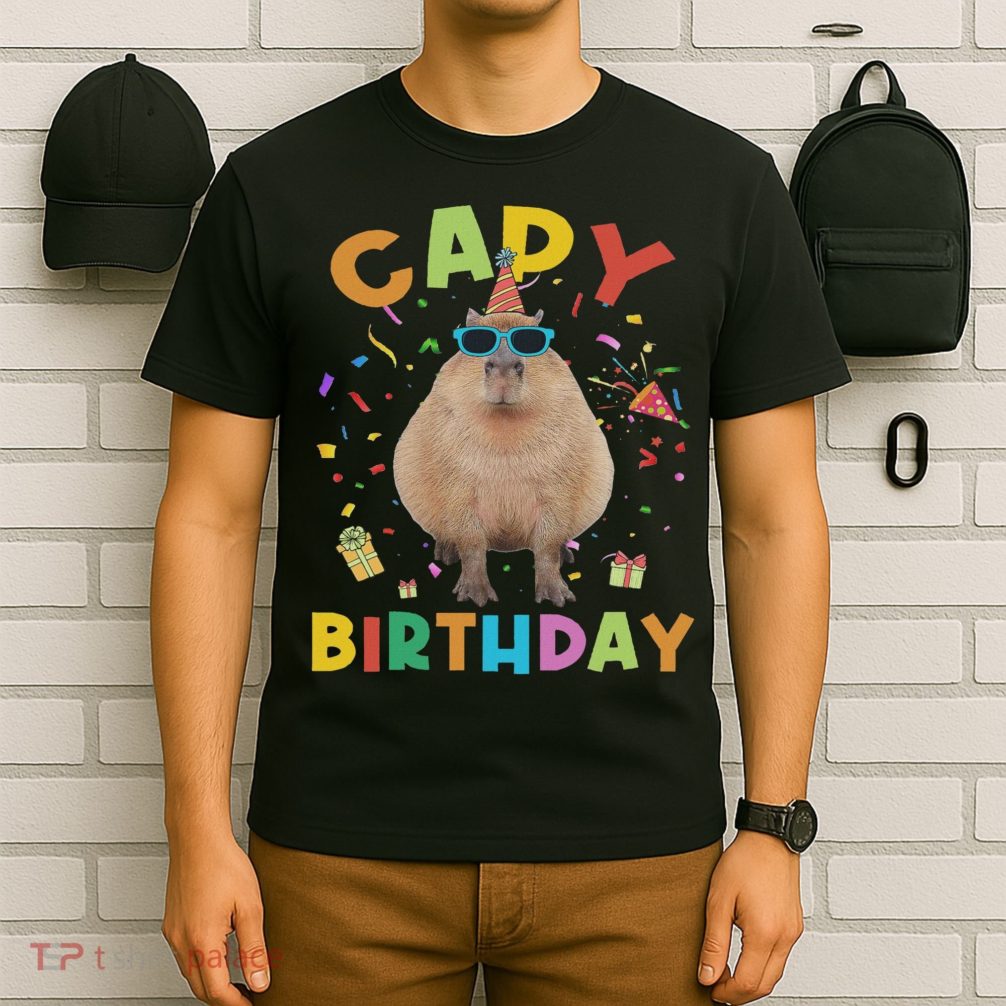 Capy Birthday Funny Capybara Animals Birthday T-Shirt