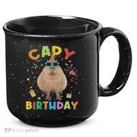 Capy Birthday Funny Capybara Animals Birthday 15oz Campfire Ceramic Mug thumb 0