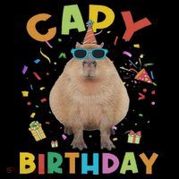Capy Birthday Funny Capybara Animals Birthday Women's Hoodie thumb 2