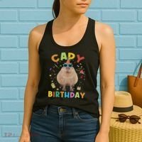 Capy Birthday Funny Capybara Animals Birthday Women's Tank Top thumb 2
