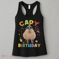 Capy Birthday Funny Capybara Animals Birthday Women's Tank Top thumb 3