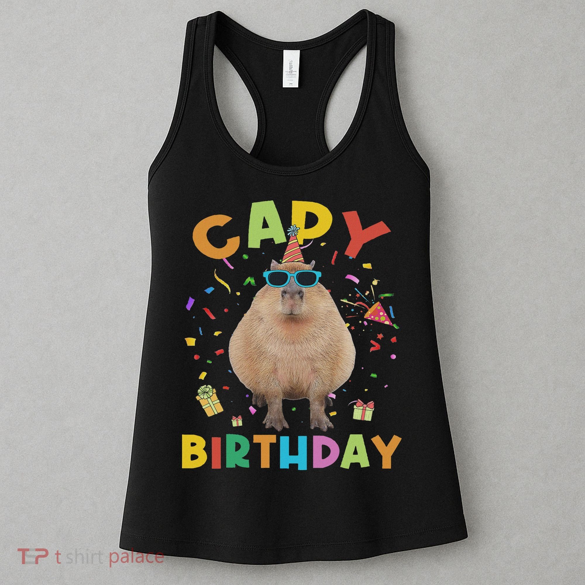 Capy Birthday Funny Capybara Animals Birthday Women's Tank Top