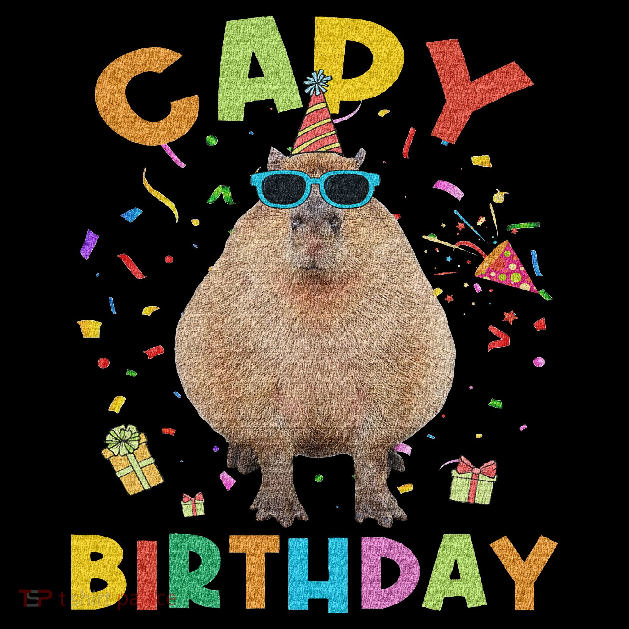 Capy Birthday Funny Capybara Animals Birthday Baby Bodysuit
