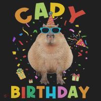 Capy Birthday Funny Capybara Animals Birthday Hat thumb 2