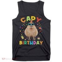 Capy Birthday Funny Capybara Animals Birthday Tank Top thumb 0