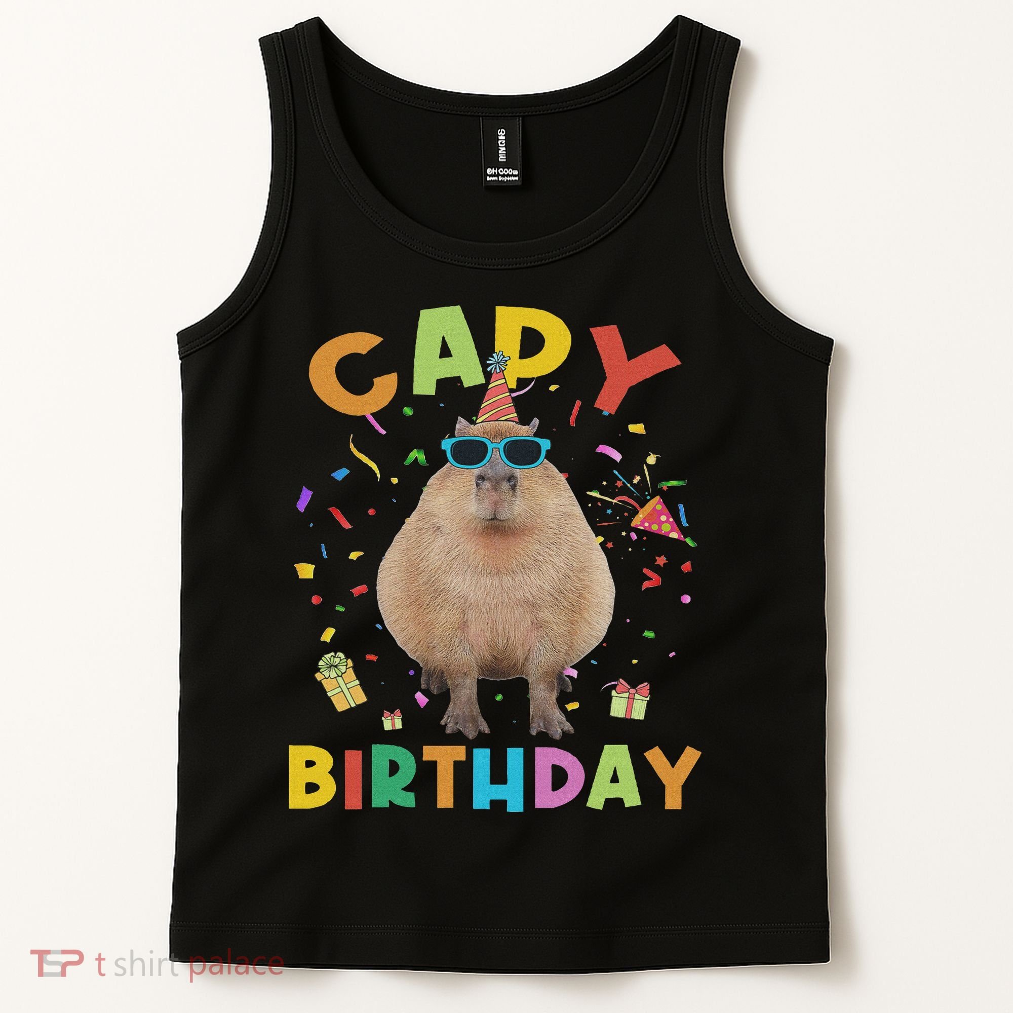 Capy Birthday Funny Capybara Animals Birthday Tank Top