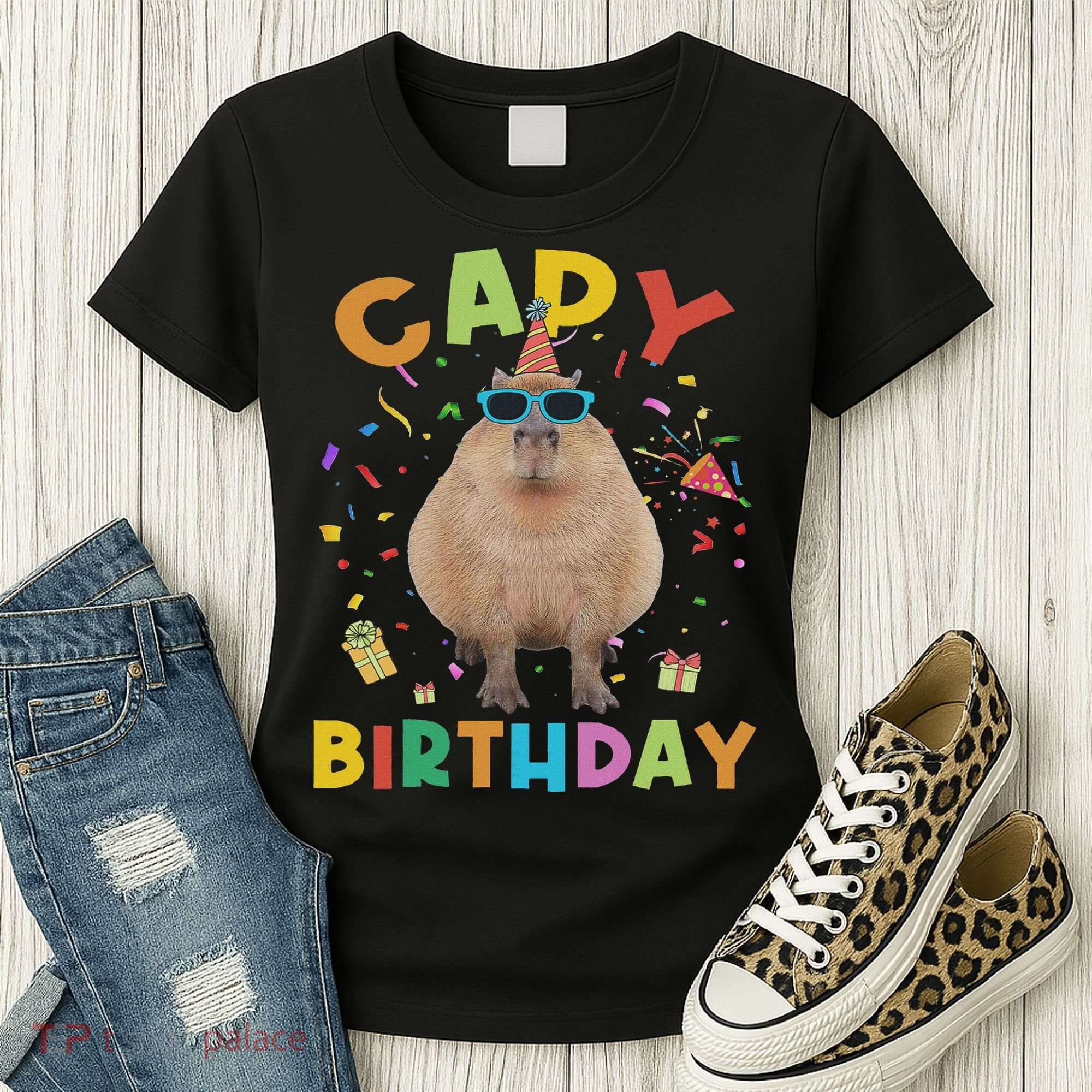 Capy Birthday Funny Capybara Animals Birthday Women's T-Shirt