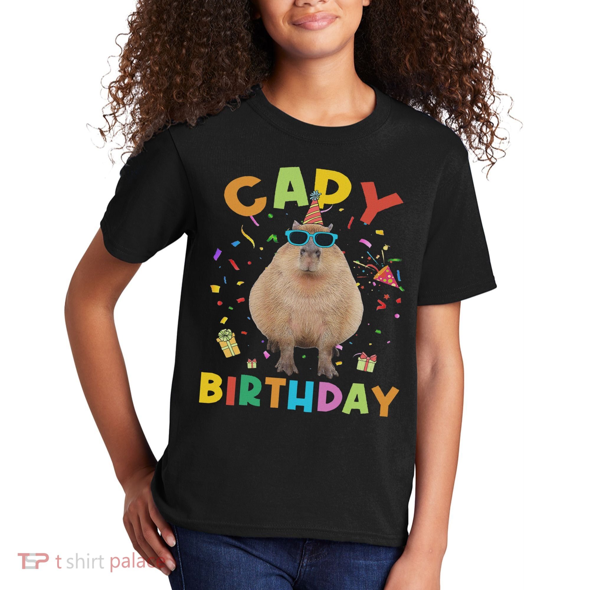 Capy Birthday Funny Capybara Animals Birthday Kids T-Shirt