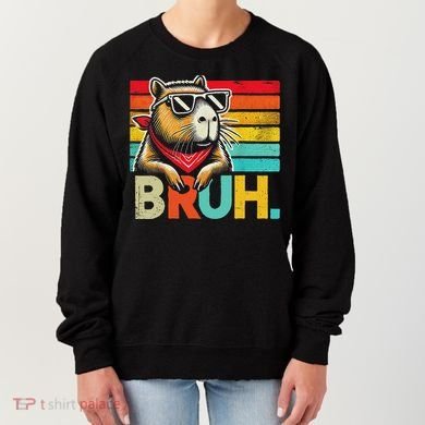 Capybara Bruh Funny Graphic Funny Capybara Women's Sweatshirt