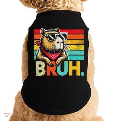 Capybara Bruh Funny Graphic Funny Capybara Doggie Tank