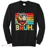 Capybara Bruh Funny Graphic Funny Capybara Sweatshirt thumb 0