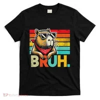 Capybara Bruh Funny Graphic Funny Capybara T-Shirt thumb 0