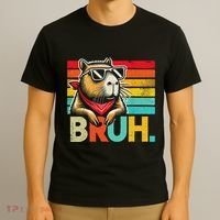 Capybara Bruh Funny Graphic Funny Capybara T-Shirt thumb 3