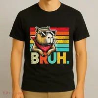 Capybara Bruh Funny Graphic Funny Capybara T-Shirt thumb 3