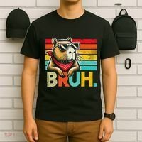 Capybara Bruh Funny Graphic Funny Capybara T-Shirt thumb 6