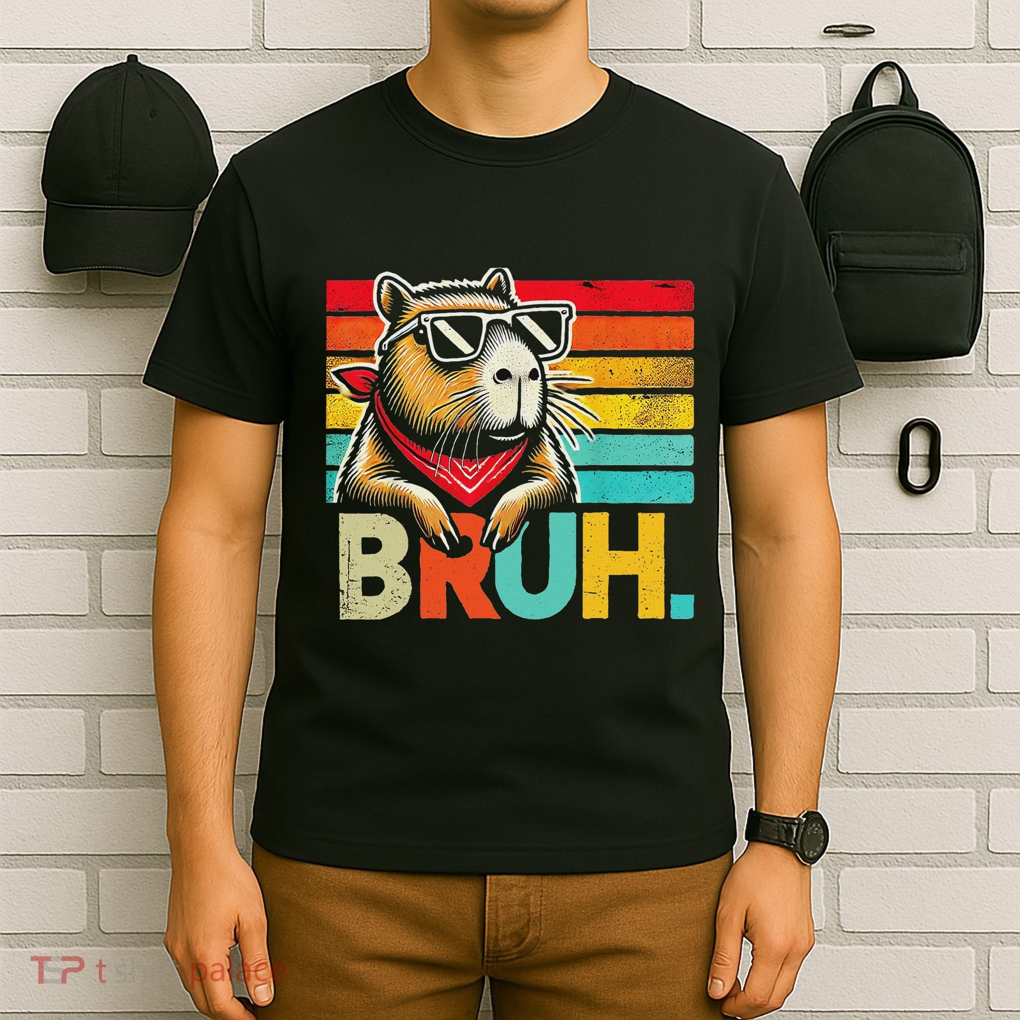 Capybara Bruh Funny Graphic Funny Capybara T-Shirt