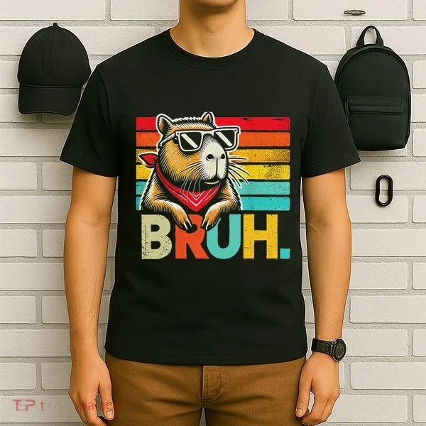 Capybara Bruh Funny Graphic Funny Capybara T-Shirt