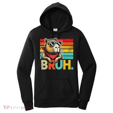 Capybara Bruh Funny Graphic Funny Capybara Women's Hoodie