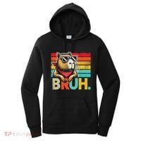 Capybara Bruh Funny Graphic Funny Capybara Women's Hoodie thumb 0