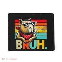Capybara Bruh Funny Graphic Funny Capybara Mousepad thumb 0