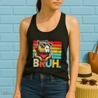 Capybara Bruh Funny Graphic Funny Capybara Women's Tank Top thumb 2