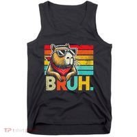 Capybara Bruh Funny Graphic Funny Capybara Tank Top thumb 0