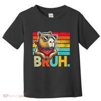 Capybara Bruh Funny Graphic Funny Capybara Toddler T-Shirt thumb 0