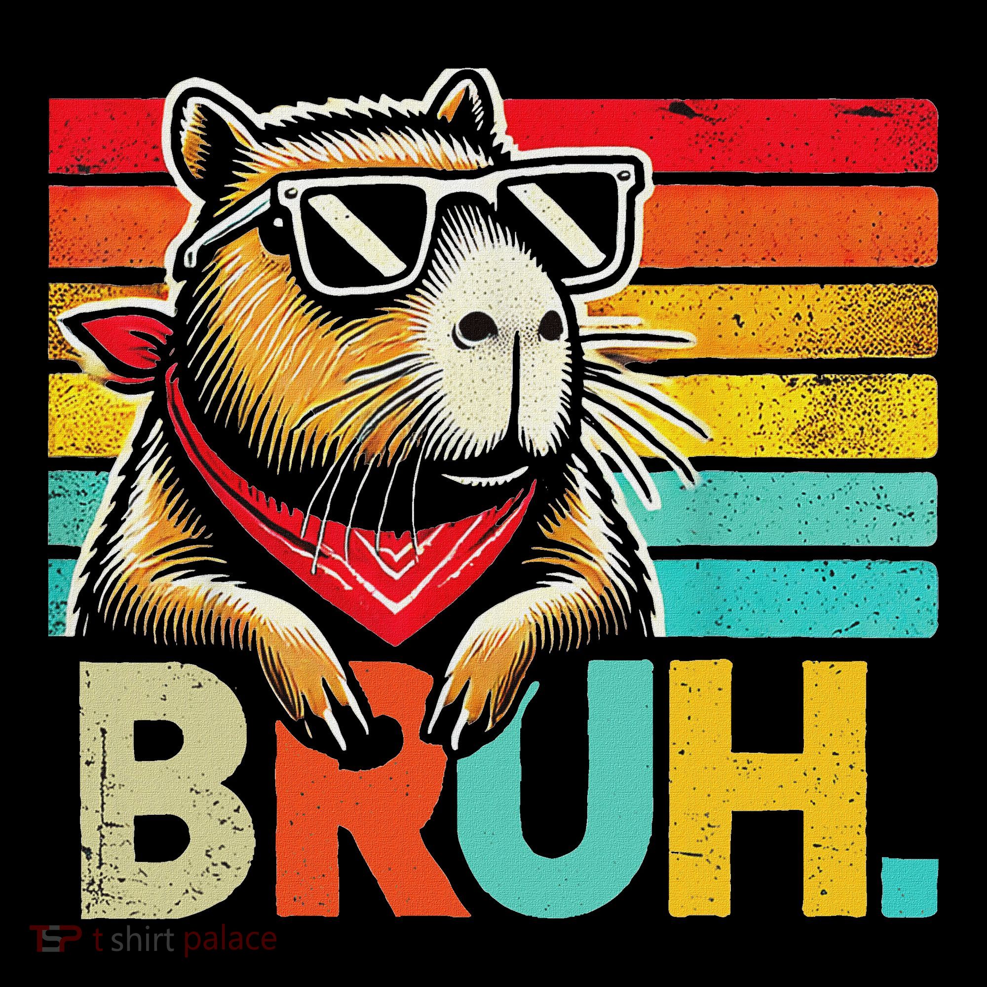 Capybara Bruh Funny Graphic Funny Capybara Visor