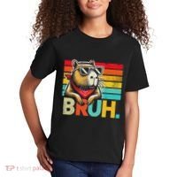 Capybara Bruh Funny Graphic Funny Capybara Kids T-Shirt thumb 2