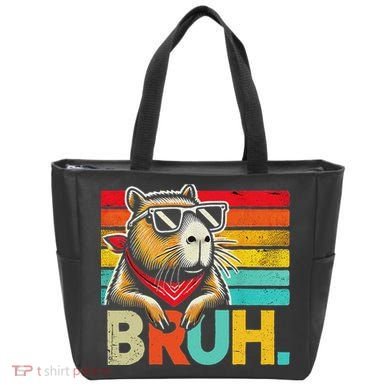 Capybara Bruh Funny Graphic Funny Capybara Tote Bag