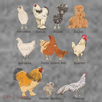 Chicken Breeds Farm Animals Day Support Local Farmer Toddler Hoodie thumb 2