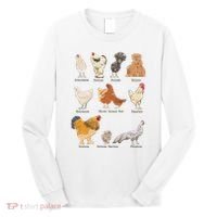 Chicken Breeds Farm Animals Day Support Local Farmer Long Sleeve Shirt thumb 0