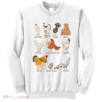Chicken Breeds Farm Animals Day Support Local Farmer Sweatshirt thumb 0
