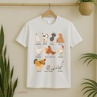 Chicken Breeds Farm Animals Day Support Local Farmer T-Shirt thumb 2