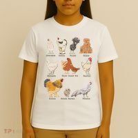 Chicken Breeds Farm Animals Day Support Local Farmer T-Shirt thumb 4