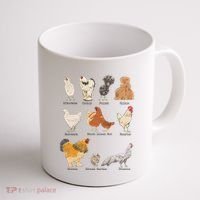Chicken Breeds Farm Animals Day Support Local Farmer Coffee Mug thumb 1