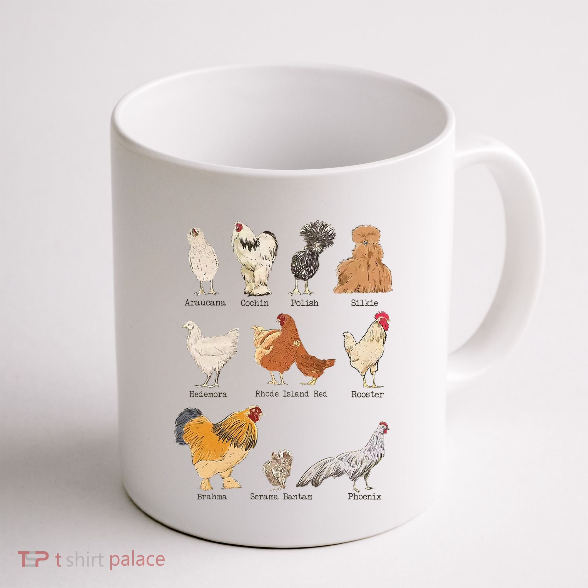 Chicken Breeds Farm Animals Day Support Local Farmer Coffee Mug