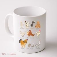 Chicken Breeds Farm Animals Day Support Local Farmer Coffee Mug thumb 0