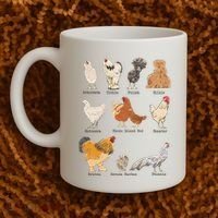 Chicken Breeds Farm Animals Day Support Local Farmer Coffee Mug thumb 2