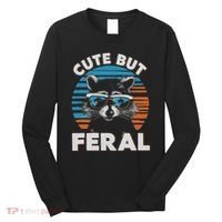 Cute But Feral Raccoon In Sunglasses Long Sleeve Shirt thumb 0