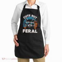 Cute But Feral Raccoon In Sunglasses Apron thumb 2