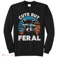 Cute But Feral Raccoon In Sunglasses Sweatshirt thumb 0