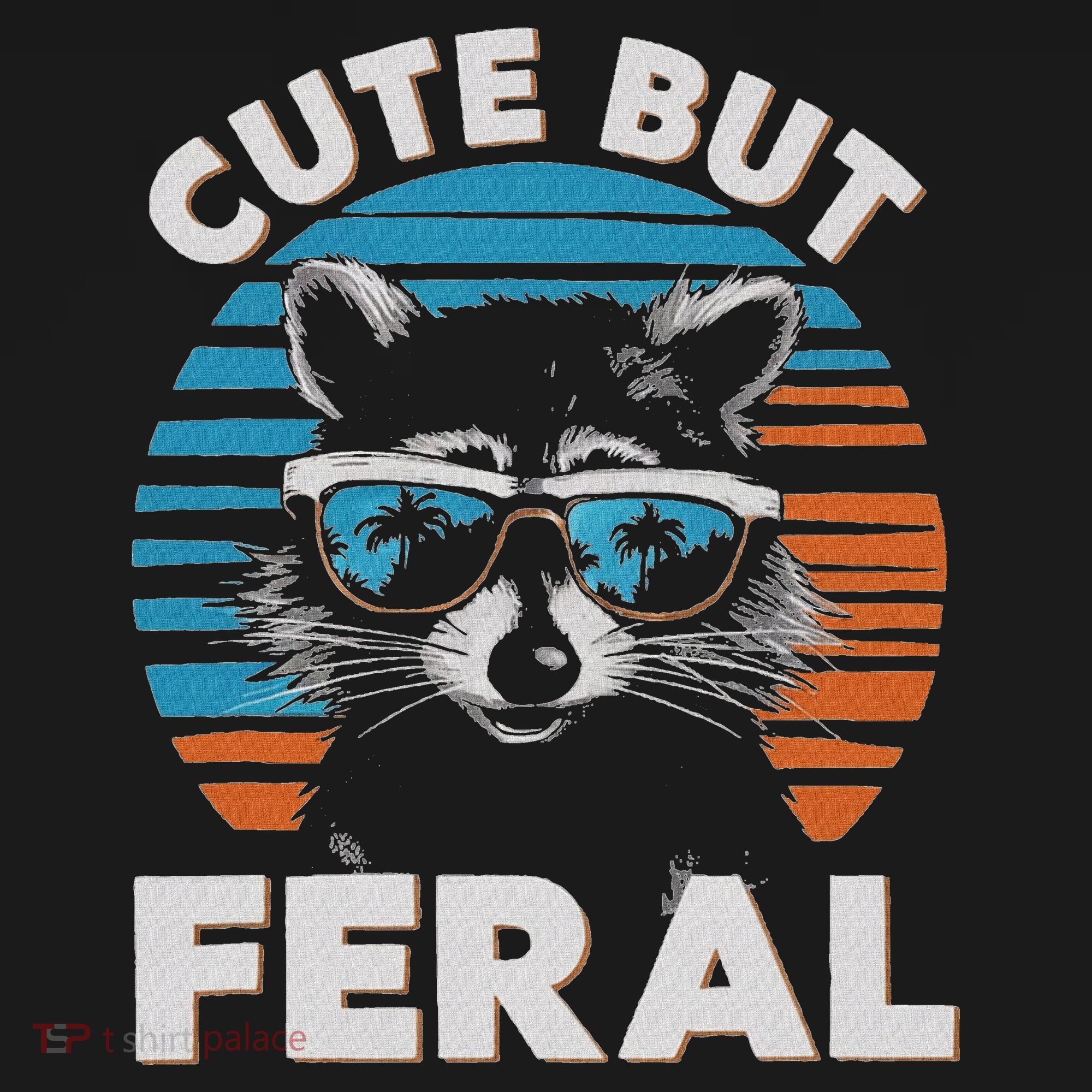 Cute But Feral Raccoon In Sunglasses Women's Hoodie