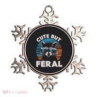 Cute But Feral Raccoon In Sunglasses Ornament thumb 0