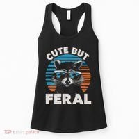 Cute But Feral Raccoon In Sunglasses Women's Tank Top thumb 0