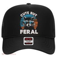 Cute But Feral Raccoon In Sunglasses Hat thumb 0