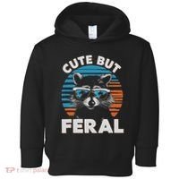 Cute But Feral Raccoon In Sunglasses Toddler Hoodie thumb 0