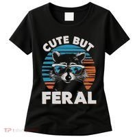 Cute But Feral Raccoon In Sunglasses Women's T-Shirt thumb 0